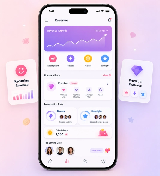 Bumble Clone Revenue Model Overview