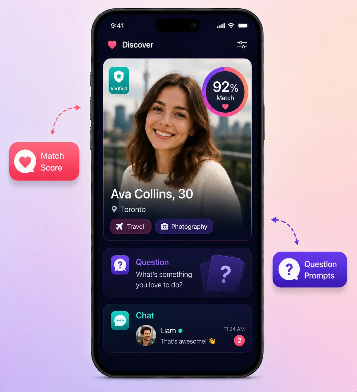 OkCupid clone member features