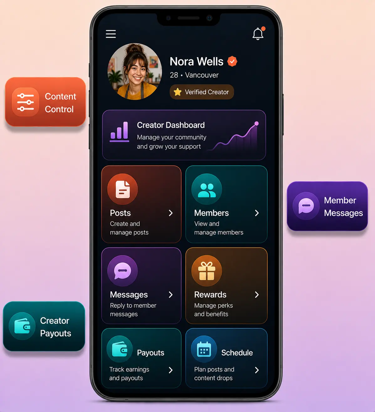 patreon-clone-creator-features-mockup