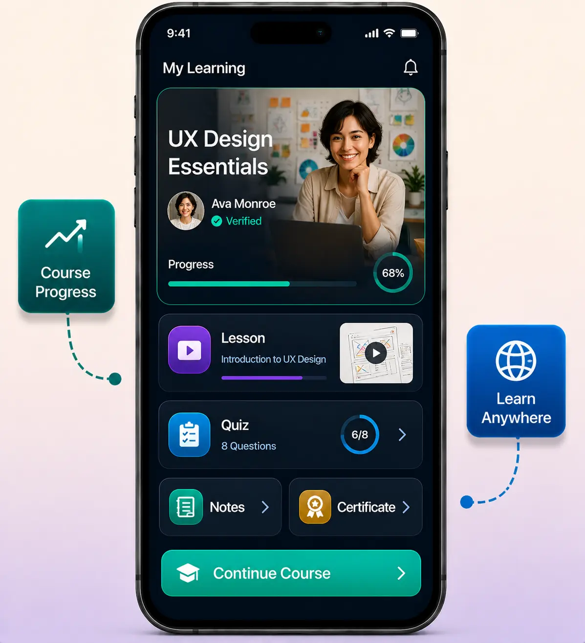 teachable-clone-student-features-mockup